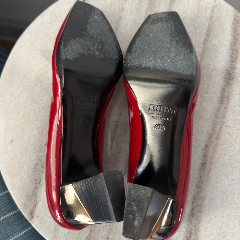 Fratelli Rossetti Block-heel Red shoes - Picture 4 of 11
